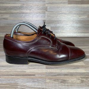 Church’s Leather Dress Shoes Mens Size 8.5D Burgundy Custom Grade Cap Toe Oxford